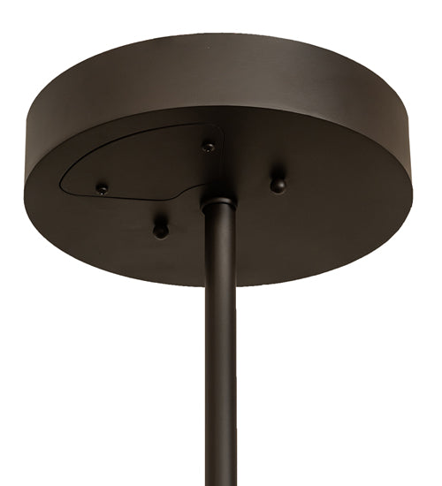 Meyda Lighting Cilindro 24" LED Oil Rubbed Bronze Rich Pendant Light With Creme Carrara Idalight Shade