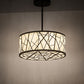 Meyda Lighting Cilindro 24" LED Oil Rubbed Bronze Rich Pendant Light With Creme Carrara Idalight Shade