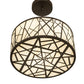 Meyda Lighting Cilindro 24" LED Oil Rubbed Bronze Rich Pendant Light With Creme Carrara Idalight Shade