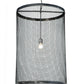 Meyda Lighting Cilindro 24" Steel Cage Pendant Light
