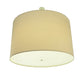 Meyda Lighting Cilindro 244713 48" 8-Light Nickel Powder Coat Pendant Light With Cream Textrene & Statuario Idalight Shade