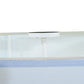 Meyda Lighting Cilindro 245375 60" 6-Light Nickel Flush Mount Light With White Linen Textrene Shade