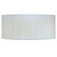 Meyda Lighting Cilindro 245375 60" 6-Light Nickel Flush Mount Light With White Linen Textrene Shade