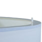 Meyda Lighting Cilindro 245375 60" 6-Light Nickel Flush Mount Light With White Linen Textrene Shade