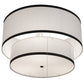 Meyda Lighting Cilindro 247489 37" 3-Light 2-Tier Oil Rubbed Bronze Pendant Light With White Textrene & Statuario Idalight Shade
