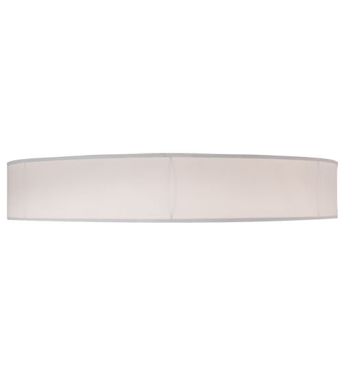 Meyda Lighting Cilindro 248625 60" 10-Light Nickel Powder Coat Flush Mount Light With White Textrene & Statuario Idalight Shade