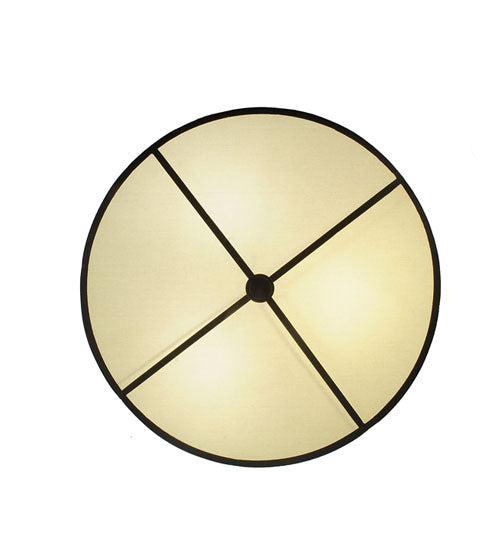 Meyda Lighting Cilindro 25" 3-Light Brushed Nickel Powdercoat Pendant Light With Cream Textrene Shade