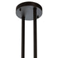 Meyda Lighting Cilindro 25" Oil Rubbed Bronze Tapered Pendant Light With Bronze Transparent Glass & WHite Statuario Idalight Shade