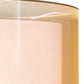 Meyda Lighting Cilindro 26" 4-Light Antique Brass Flush Mount Light With Beige & White Shade