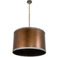 Meyda Lighting Cilindro 26" 4-Light Burnished Copper Hanover Pendant Light