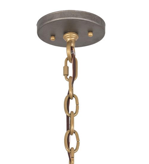 Meyda Lighting Cilindro 26" 4-Light Burnished Copper Hanover Pendant Light