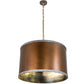 Meyda Lighting Cilindro 26" 4-Light Burnished Copper Hanover Pendant Light