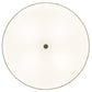 Meyda Lighting Cilindro 26" 4-Light Oil Rubbed Bronze Textrene Flush Mount Light With Beige & Statuario Idalight Shade