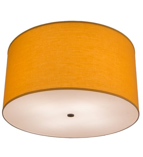 Meyda Lighting Cilindro 27" 4-Light Oil Rubbed Bronze Play Textrene Pendant Light With Vintage Gold Textrene Shade