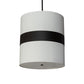 Meyda Lighting Cilindro 27" Oil Rubbed Bronze Pendant Light With White Textrene & Statuario Idalight Shade