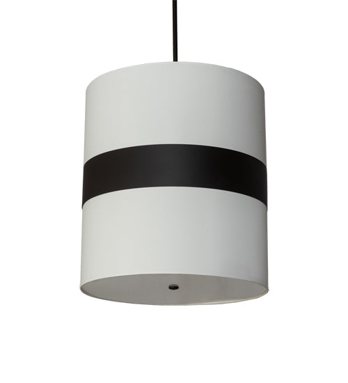 Meyda Lighting Cilindro 27" Oil Rubbed Bronze Pendant Light With White Textrene & Statuario Idalight Shade