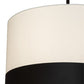 Meyda Lighting Cilindro 27" Oil Rubbed Bronze Pendant Light With White Textrene & Statuario Idalight Shade
