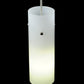 Meyda Lighting Cilindro 3" Brushed Nickel Mini Pendant Light With White Acrylic Shade