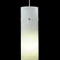 Meyda Lighting Cilindro 3" Brushed Nickel Mini Pendant Light With White Acrylic Shade