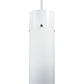 Meyda Lighting Cilindro 3" Brushed Nickel Mini Pendant Light With White Shade