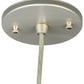 Meyda Lighting Cilindro 3" Brushed Nickel Mini Pendant Light With White Shade