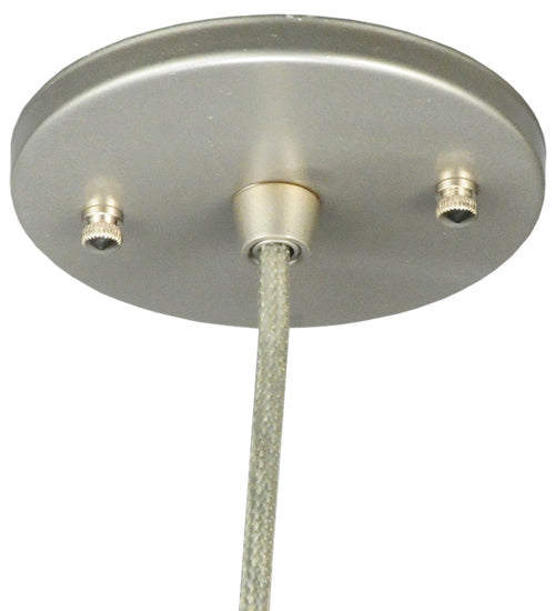Meyda Lighting Cilindro 3" Brushed Nickel Mini Pendant Light With White Shade