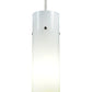 Meyda Lighting Cilindro 3" Brushed Nickel Mini Pendant Light With White Shade
