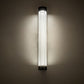 Meyda Lighting Cilindro 3" LED Weathered Brass Pipette Wall Sconce With Clear Shade Glass