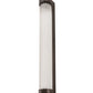 Meyda Lighting Cilindro 3" LED Weathered Brass Pipette Wall Sconce With Clear Shade Glass