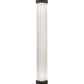 Meyda Lighting Cilindro 3" LED Weathered Brass Pipette Wall Sconce With Clear Shade Glass
