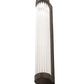 Meyda Lighting Cilindro 3" LED Weathered Brass Pipette Wall Sconce With Clear Shade Glass