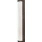 Meyda Lighting Cilindro 3" LED Weathered Brass Pipette Wall Sconce With Clear Shade Glass