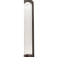 Meyda Lighting Cilindro 3" LED Weathered Brass Pipette Wall Sconce With Clear Shade Glass