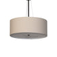 Meyda Lighting Cilindro 30" 3-Light Oil Rubbed Bronze Pendant Light With Angelwing Idalight & Natural Textrene Shade
