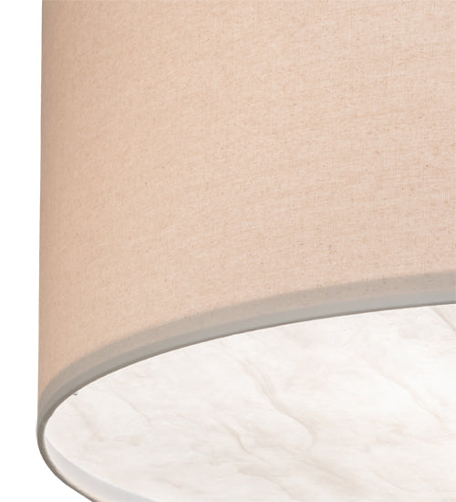 Meyda Lighting Cilindro 30" 3-Light Oil Rubbed Bronze Pendant Light With Angelwing Idalight & Natural Textrene Shade