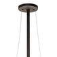 Meyda Lighting Cilindro 30" 3-Light Oil Rubbed Bronze Pendant Light With Angelwing Idalight & Natural Textrene Shade