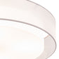 Meyda Lighting Cilindro 30" 4-Light Gilded Tobacco Pendant Light With White Statuario Idalight & Silver Organza Textrene Shade
