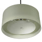 Meyda Lighting Cilindro 30" 4-Light Nickel Pendant Light With White Textrene Shade