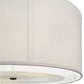 Meyda Lighting Cilindro 30" 4-Light Textured Black Pendant Light With Ivory Textrene & Statuario Idalight Shade