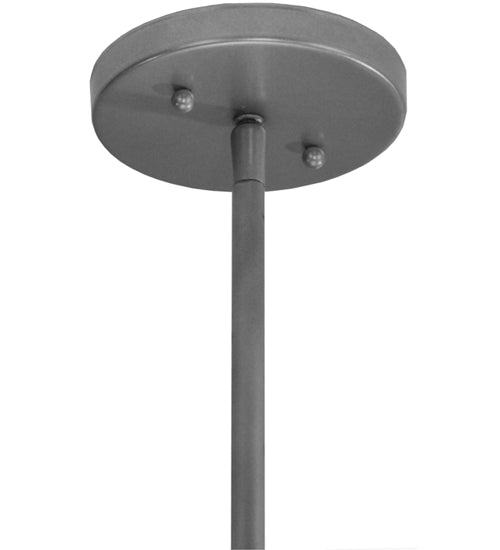 Meyda Lighting Cilindro 30" 6-Light 2-Tier Nickel Powder Coat Pendant Light With White Eggshell Textrene Shade