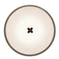 Meyda Lighting Cilindro 30" 8-Light Mahogany Bronze Quatrefoil Pendant Light With Beige Textrene Shade
