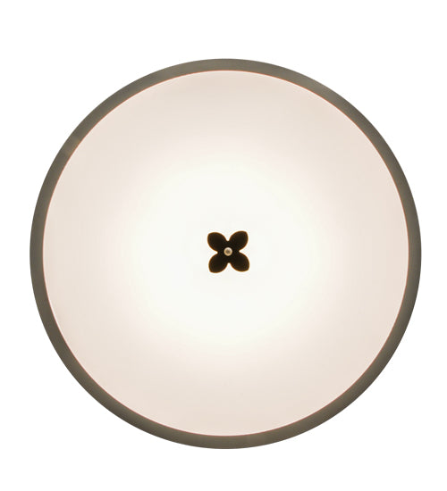 Meyda Lighting Cilindro 30" 8-Light Mahogany Bronze Quatrefoil Pendant Light With Beige Textrene Shade