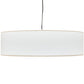 Meyda Lighting Cilindro 30" Brushed Nickel Pendant Light With White Textrene & Statuario Idalight Shade