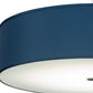 Meyda Lighting Cilindro 30" LED Brushed Nickel Pendant Light With Stone Blue Textrene & Statuario Idalight Shade