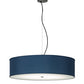 Meyda Lighting Cilindro 30" LED Brushed Nickel Pendant Light With Stone Blue Textrene & Statuario Idalight Shade