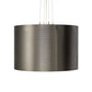 Meyda Lighting Cilindro 30" LED Brushed Stainless Steel Metal-Tex Pendant Light With White Statuario Idalight Shade Glass