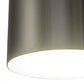 Meyda Lighting Cilindro 30" LED Brushed Stainless Steel Metal-Tex Pendant Light With White Statuario Idalight Shade Glass