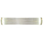 Meyda Lighting Cilindro 30" LED Natural Brass Pipette Pendant Light With Clear Shade Glass