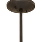 Meyda Lighting Cilindro 30" Textured Black Tapered Pendant Light With Black Textrene Shade
