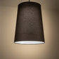 Meyda Lighting Cilindro 30" Textured Black Tapered Pendant Light With Black Textrene Shade